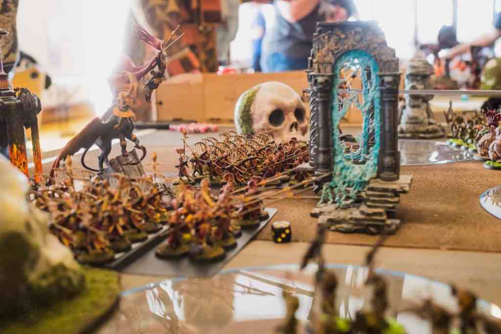 Running a Successful Hobby Gaming Convention: The Hidden Magic and Mayhem Behind CaptainCon - Age of Sigmar wargaming in progress