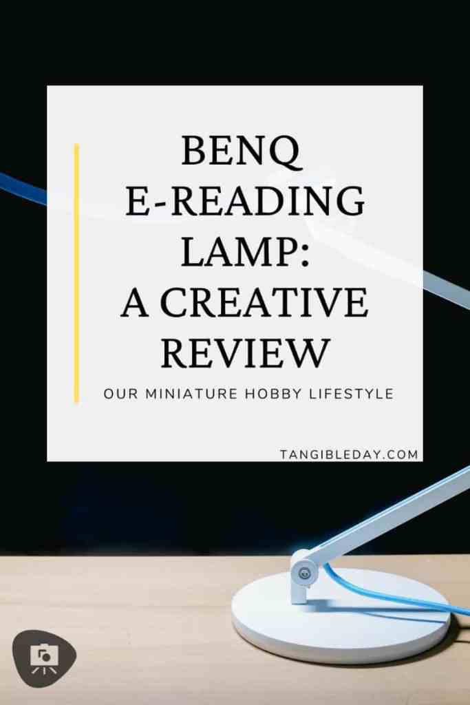 benq desk lamp review - BenQ lamp review - Benq Lamp for painting miniatures - vertical banner image feature
