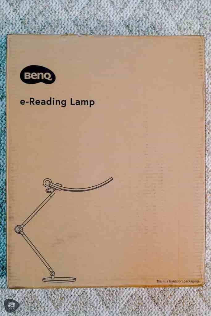 benq desk lamp review - BenQ lamp review - Benq Lamp for painting miniatures - front of box package
