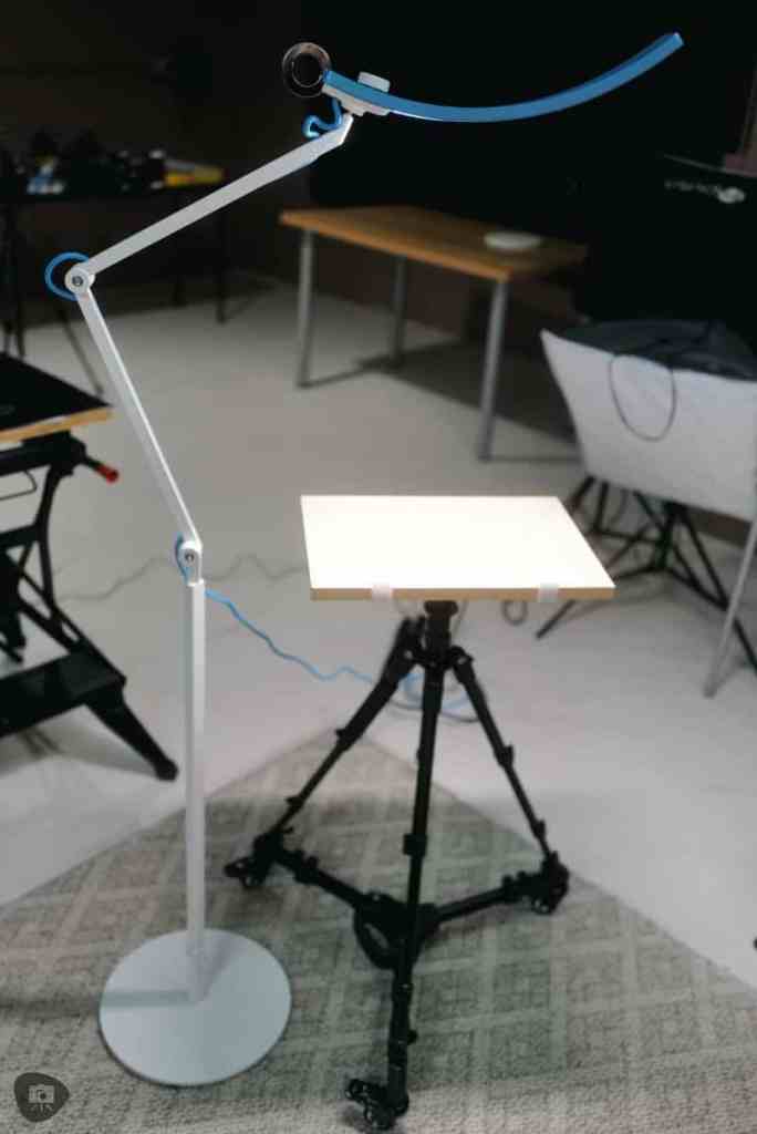 Benq desk lamp review - BenQ lamp review - Benq Lamp for painting miniatures - Floor Lamp configuration shown in image