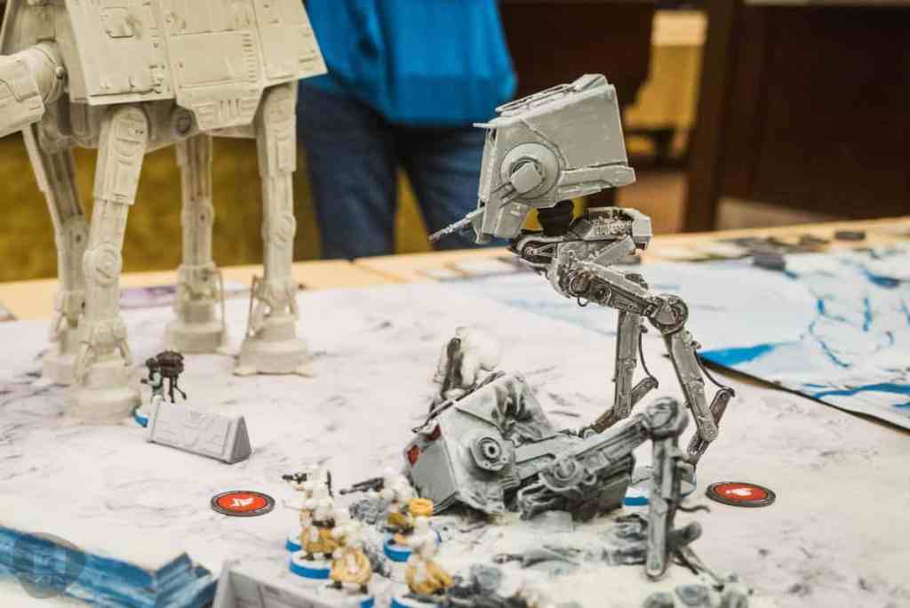 Running a Successful Hobby Gaming Convention: The Hidden Magic and Mayhem Behind CaptainCon - Star Wars miniatures game in progress battle of Hoth