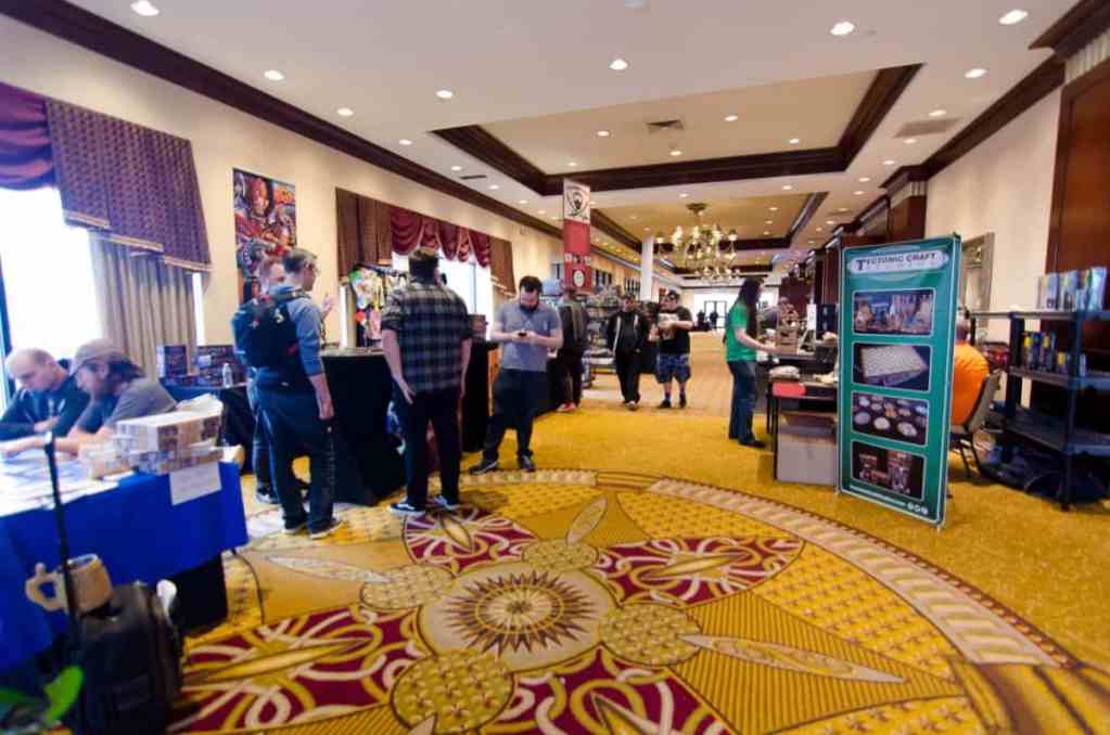 Running a Successful Hobby Gaming Convention: The Hidden Magic and Mayhem Behind CaptainCon - CaptainCon hallway during convention 