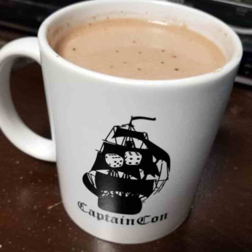 Running a Successful Hobby Gaming Convention: The Hidden Magic and Mayhem Behind CaptainCon - Coffee Mug with CaptainCon logo on it white colored ceramic