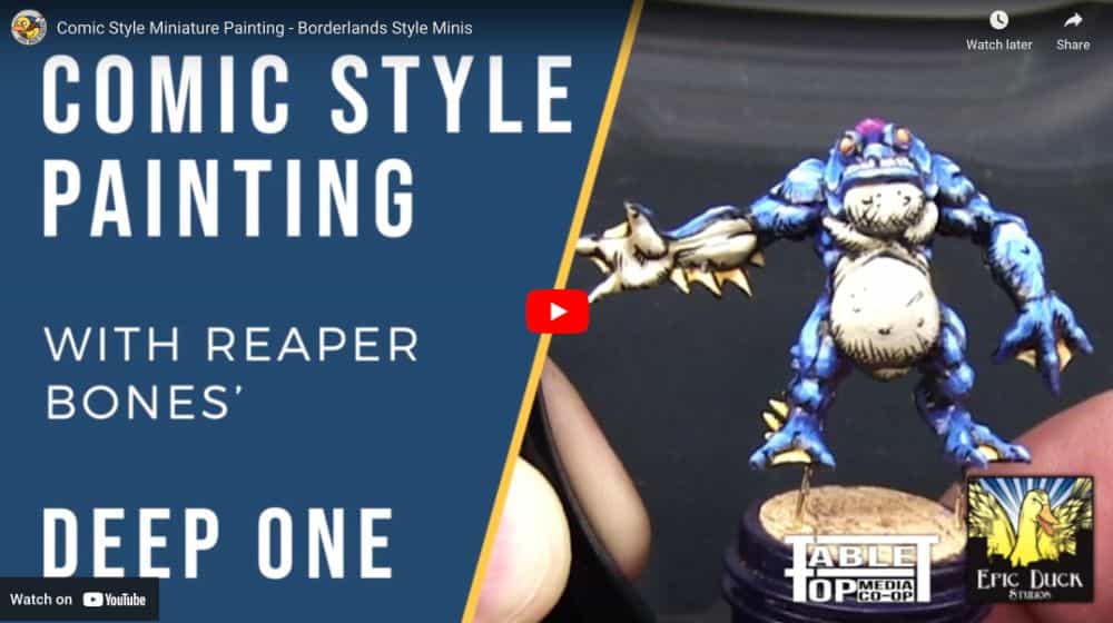 Comic style painting for miniatures and models overview - miniature and model painting tchnique explained