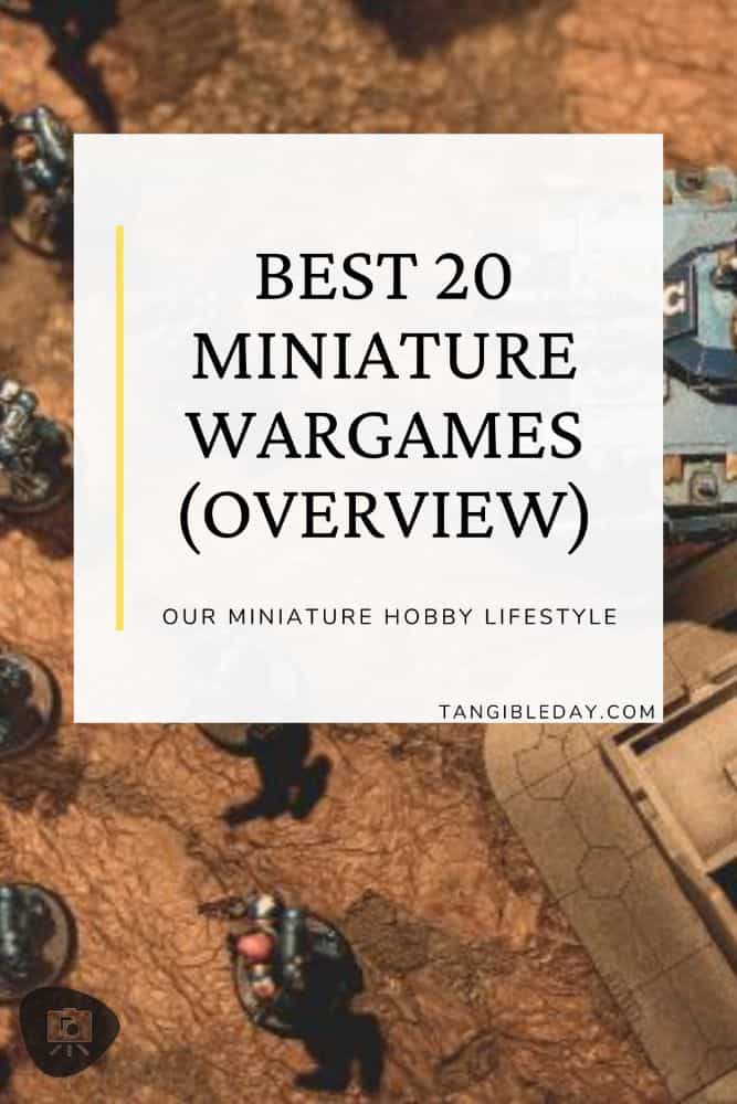 20 Best miniature wargames - miniature wargaming overview - vertical banner image feature