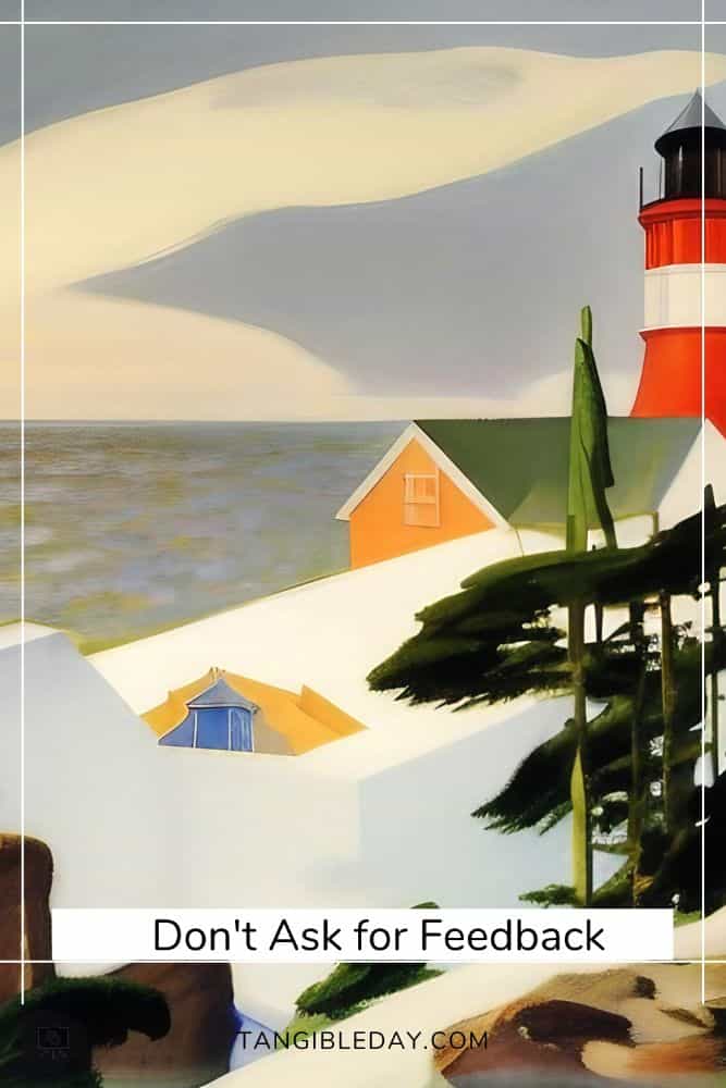 How to Be Different in Your Miniature Painting and Art - how to develop a distinct artistic voice miniature painting - A lighthouse painted with muted tones over a panel landscape image motivational image