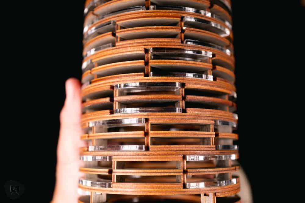 SMONEX Dice Tower Review - MDF and clear acrylic layering function