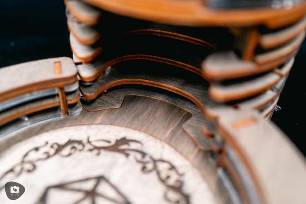 SMONEX Dice Tower Review - dice tower attached to dice tray