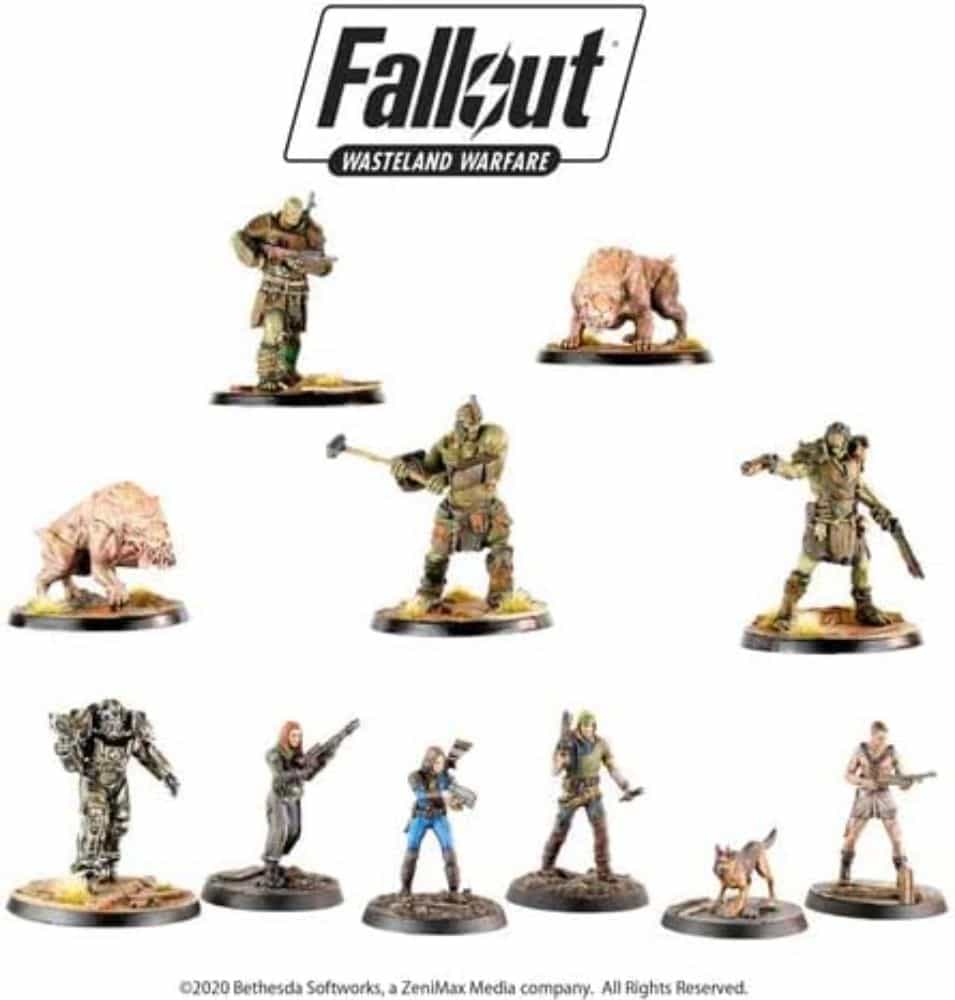 Battle-Ready: Fallout Miniatures Review - Fallout Game Plastic Miniatures set - Fallout Wasteland Warfare Miniatures product photo