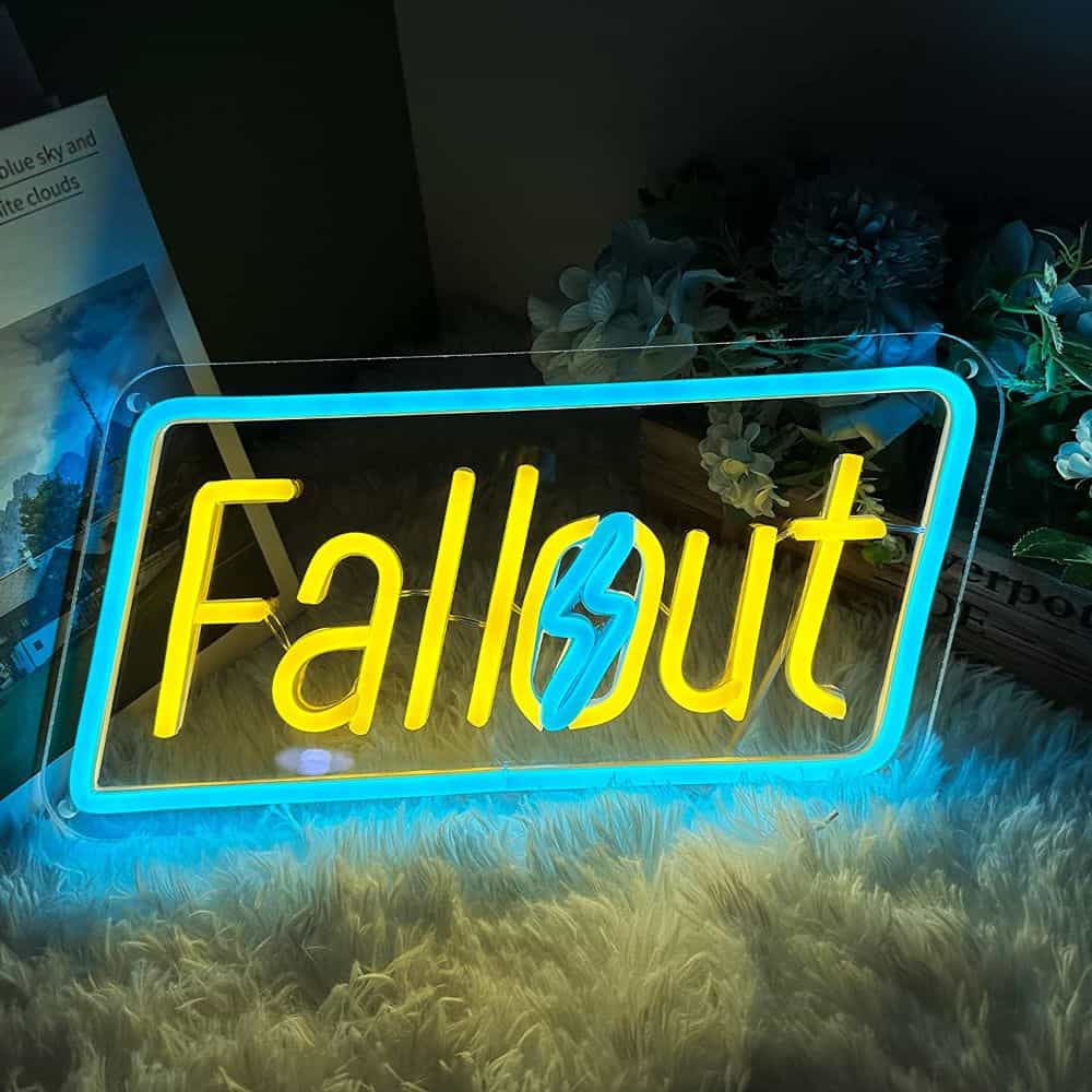 Battle-Ready: Fallout Miniatures Review - Fallout Game Plastic Miniatures set - Fallout Neon Sign accessory