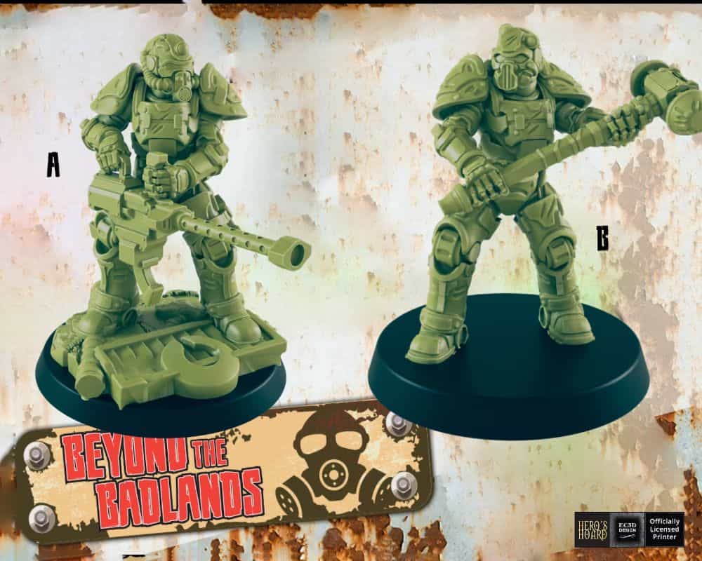 Battle-Ready: Fallout Miniatures Review - Fallout Game Plastic Miniatures set - Etsy miniatures for Fallout Warfare game "Beyond the Badlands"