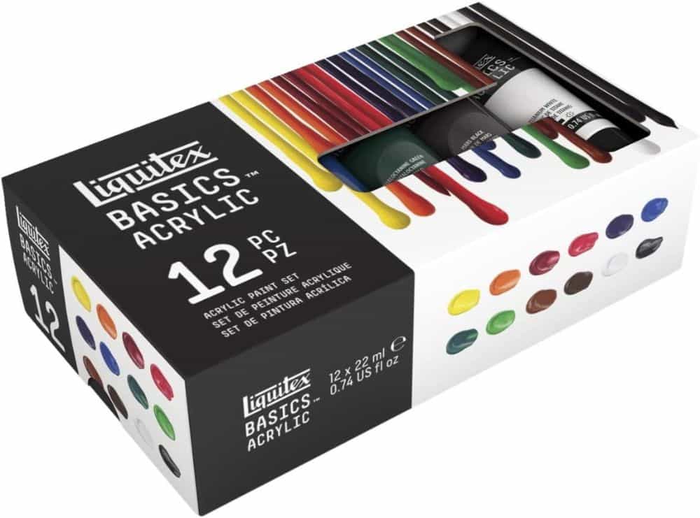 Understanding Acrylic Paint for Miniature Hobbies: Uses, Types, and Best Picks (Guide) - Liquitex Acrylic Paint Basics set box photo