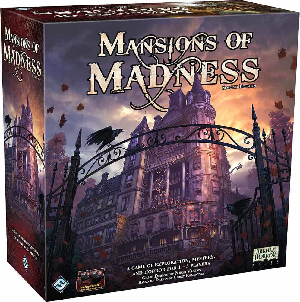 AI Enhanced Wargaming and Tabletop RPGs (Tips and Uses) - Mansion of Madness 2nd edition box cover art