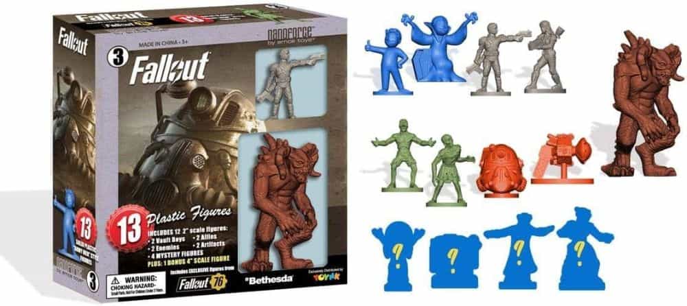 Battle-Ready: Fallout Miniatures Review - Fallout Game Plastic Miniatures set - Fallout miniatures collection box set with 13 figures