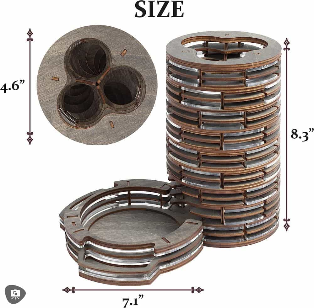 SMONEX Dice Tower Review - Dice tower dimensions heigh, width and diameter