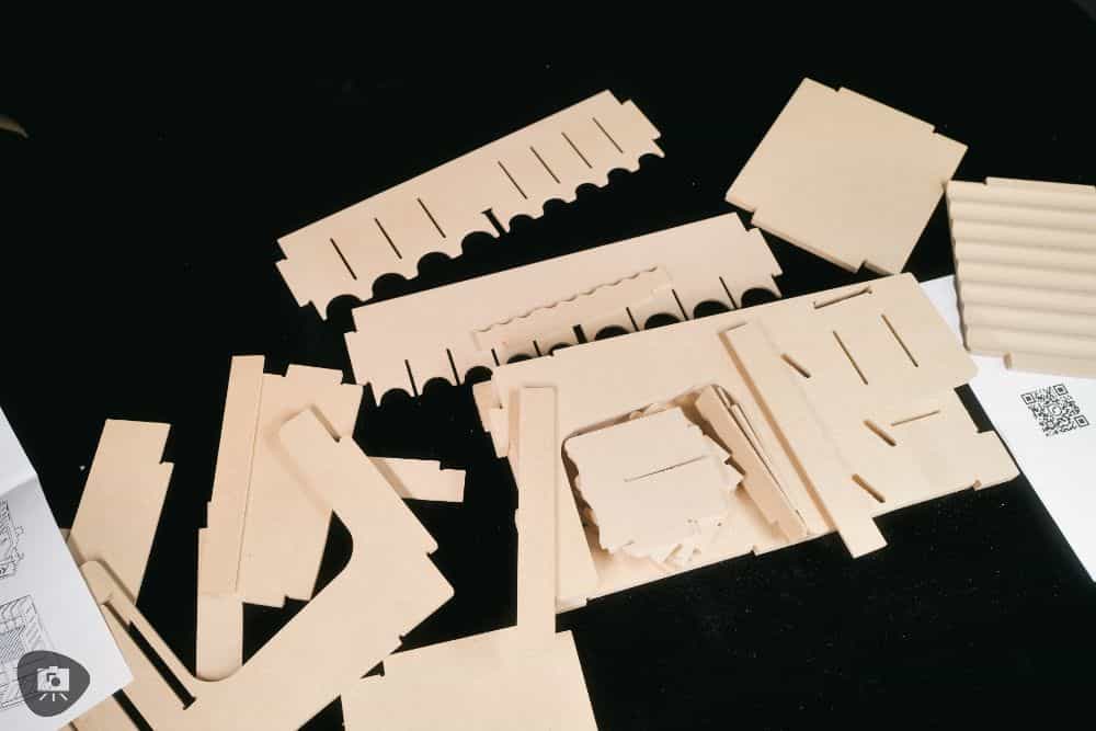 Review of Bucasso Hobby Tool Storage Rack: Mastering Craft Organization - hobby tool organizer review - MDF parts for assembling the rack