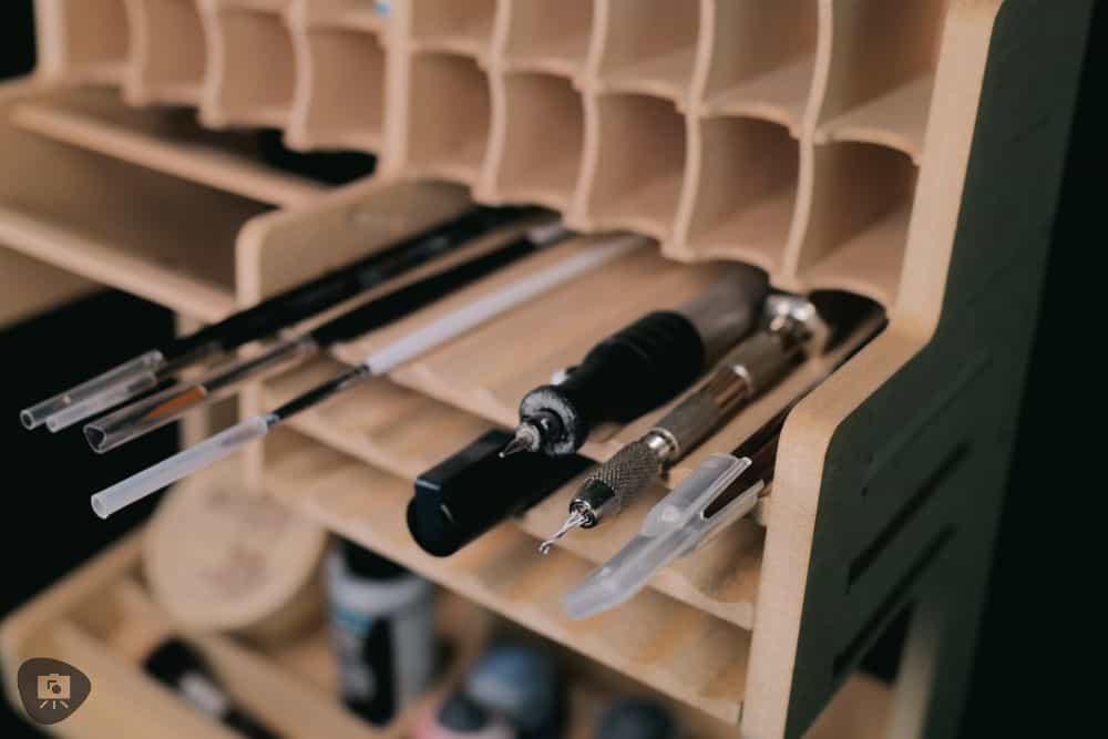 Review of Bucasso Hobby Tool Storage Rack: Mastering Craft Organization - hobby tool organizer review - horizontal tool storage for brushes and other instruments