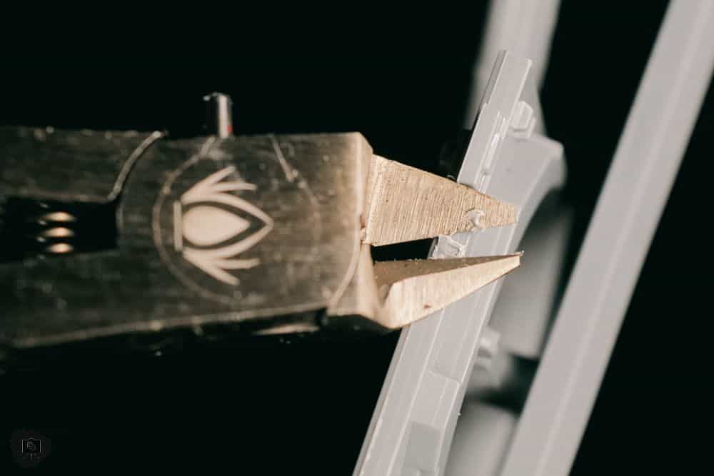 RGG precisoin nipper close up during clean up work.