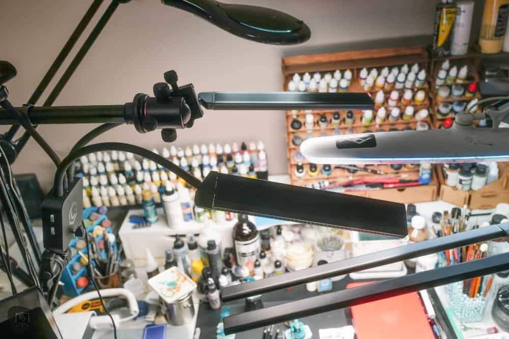 Lume Cube Flex Light Pro: A Review for Hobbyists and Creatives - Using the light as a hobby desk lamp for miniature work