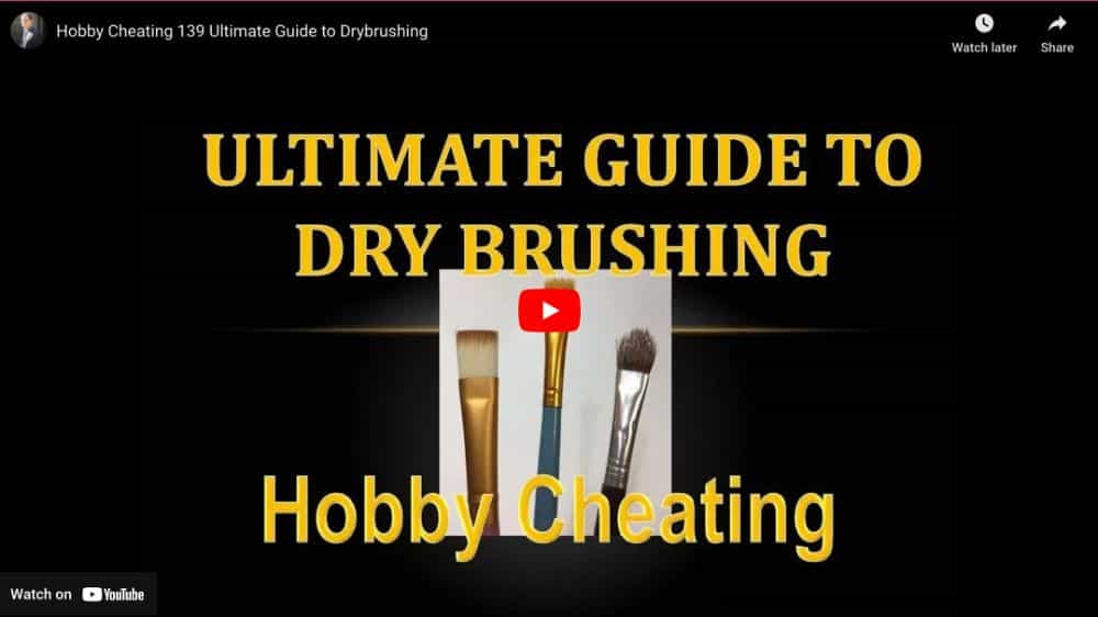Video overview of the dry brushing technique for minatures and models