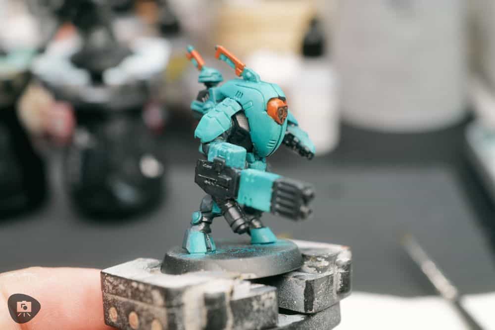 How to Paint Plastic Miniatures (Step-by-Step) - after applying a wash to the model final result