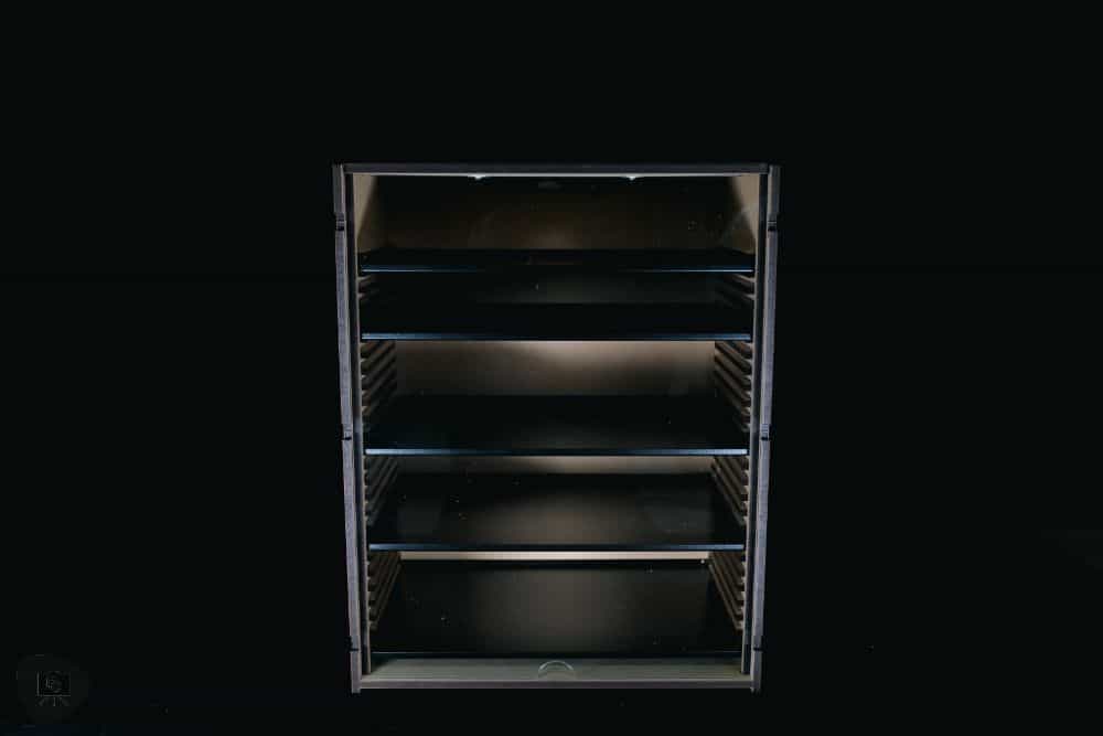 Best Budget Magnetic Miniature Carrying Case - The empty case on a black backdrop product photo