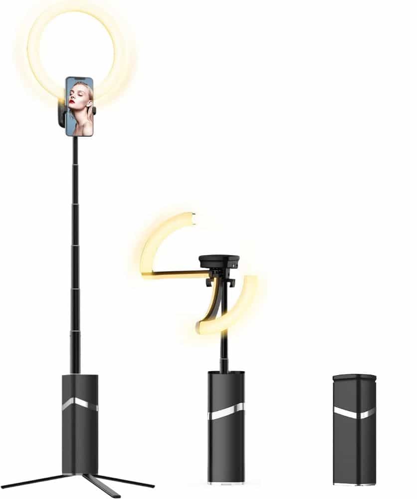 Sandmarc wireless LED Ring light review - best portable ring light for content creation - alternative ring light with battery power stand