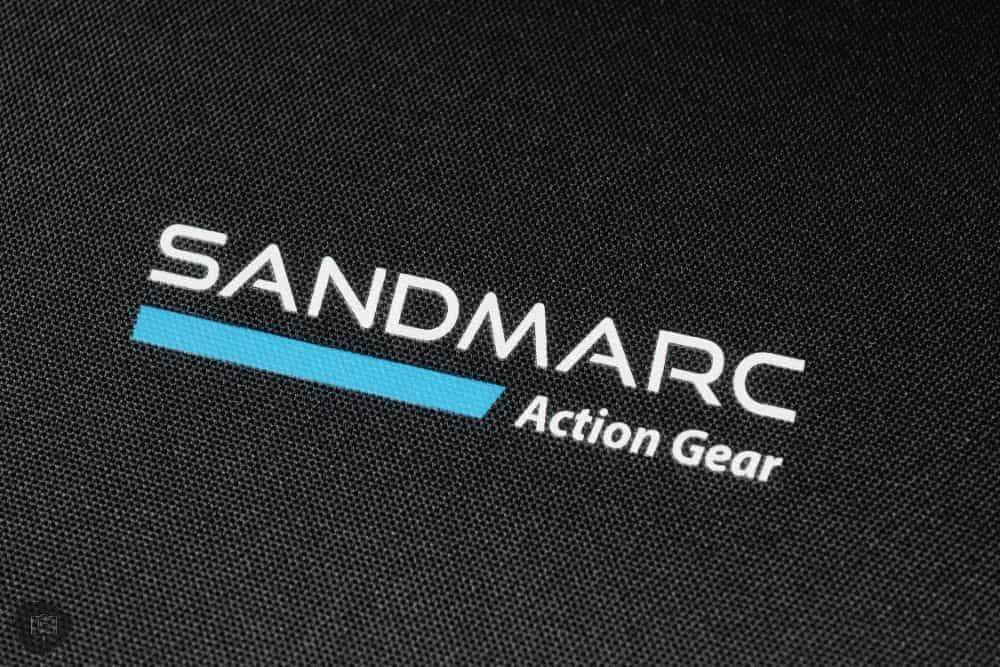 Sandmarc wireless LED Ring light review - best portable ring light for content creation - Sandmarc logo on canvas material