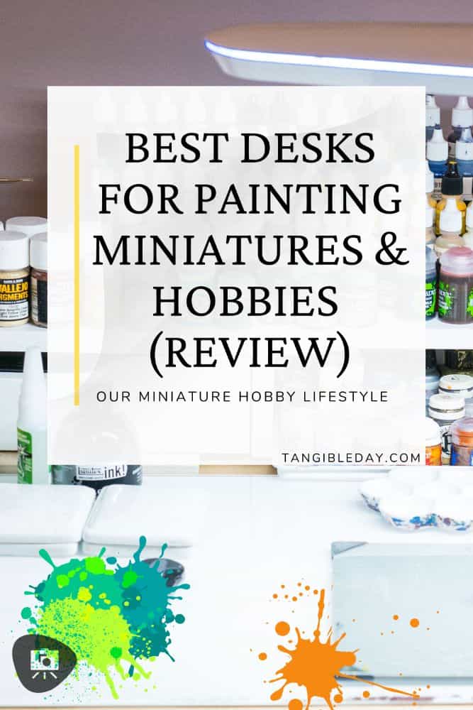 Best miniature painting desks - best hobby desk for miniatures and models - vertical feature banner image