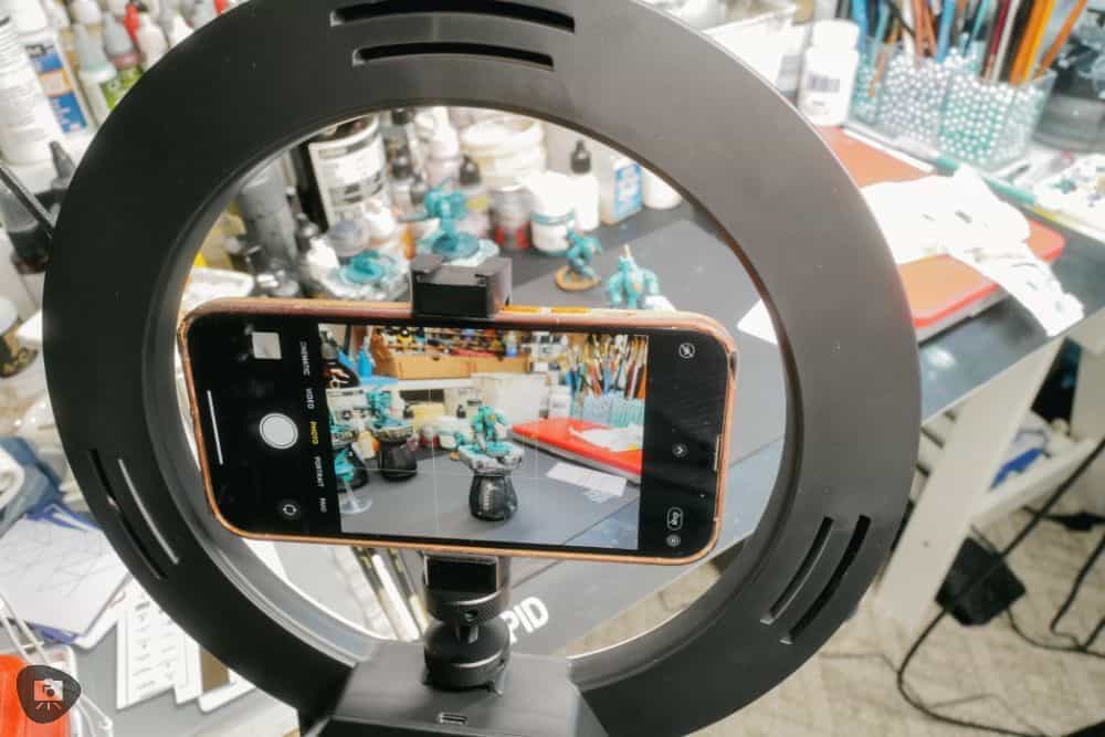 Sandmarc wireless LED Ring light review - best portable ring light for content creation - filming my miniature painting for the blog and youtube channel