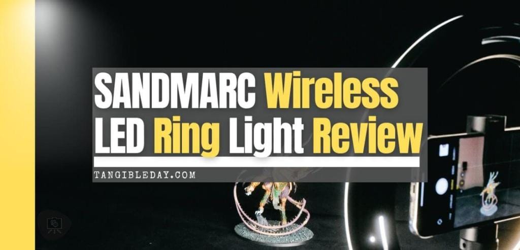 Sandmarc wireless LED Ring light review - best portable ring light for content creation - banner image