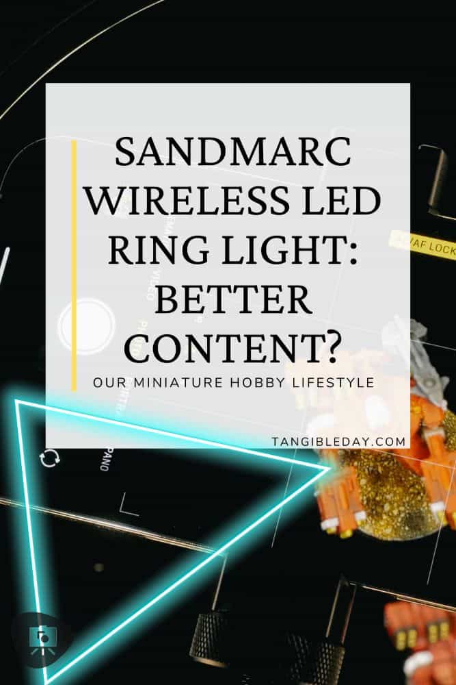 Sandmarc wireless LED Ring light review - best portable ring light for content creation - vertical banner image