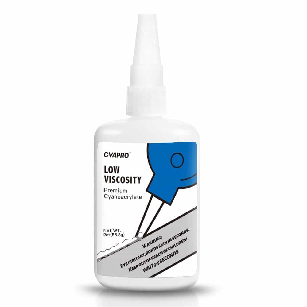 Thick or thin superglue for miniatures? Best superglue for miniatures models - low viscosity superglue bottle product photo