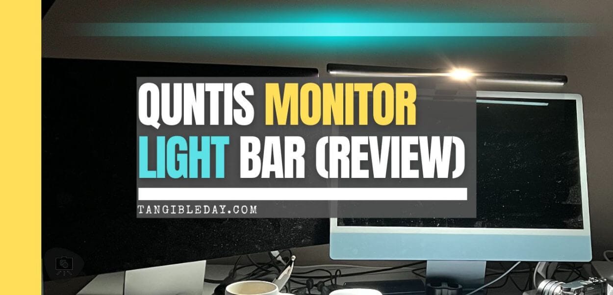 Quntis LED Monitor Mounted Task Lamp Review - Dragon Blogger Technology