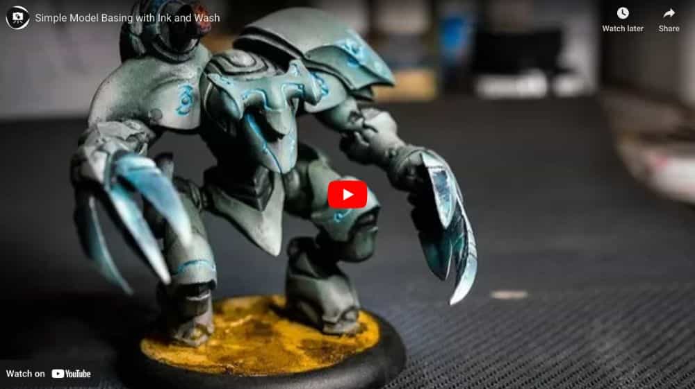 Video screenshot simple basing with ink to add color