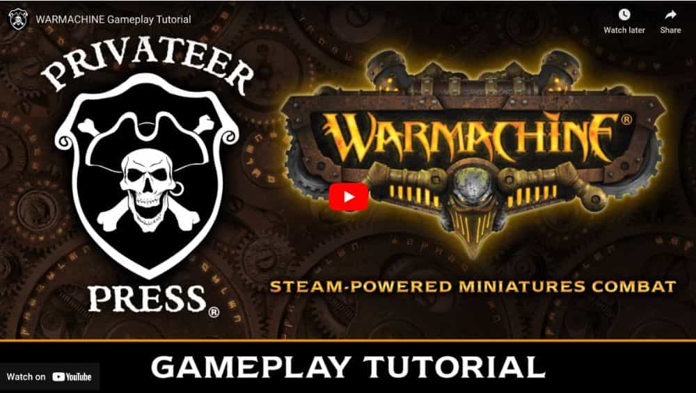 How to play warmachine miniature tabletop games video youtube screenshot
