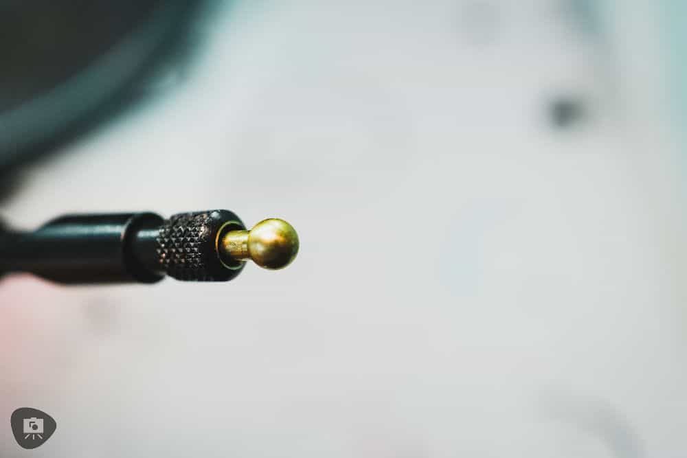 Reaper Vex airbrush review - Macro photo of the needle pull for the airbrush