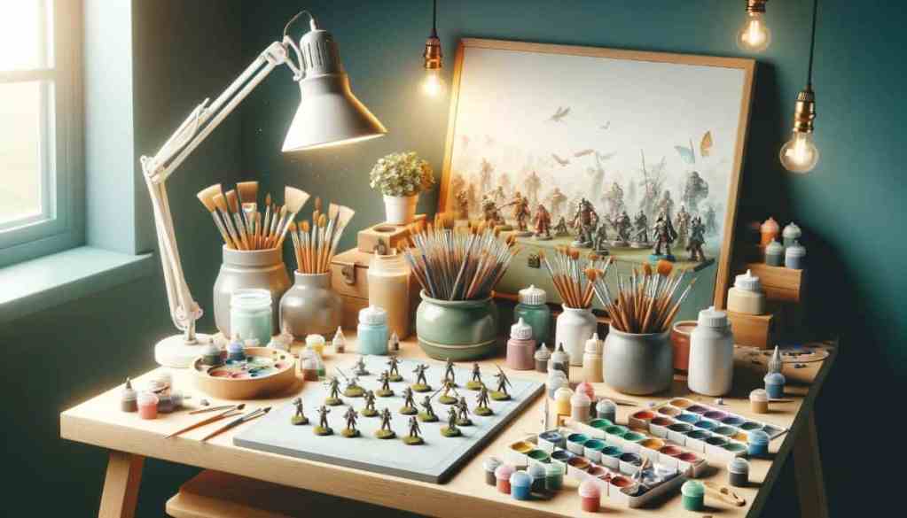 Exhausted by Your Hobbies? Hobby life burnout a journal passage - a miniature painting hobby desk