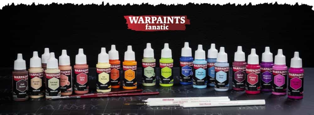Army Painter Fanatic Paint Line review - Warpaints fanatic demo product photograph