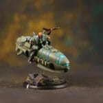 assembled and painted hover bike for vyros - 3D printed isometric