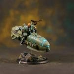 assembled and painted hover bike for vyros - 3D printed isometric